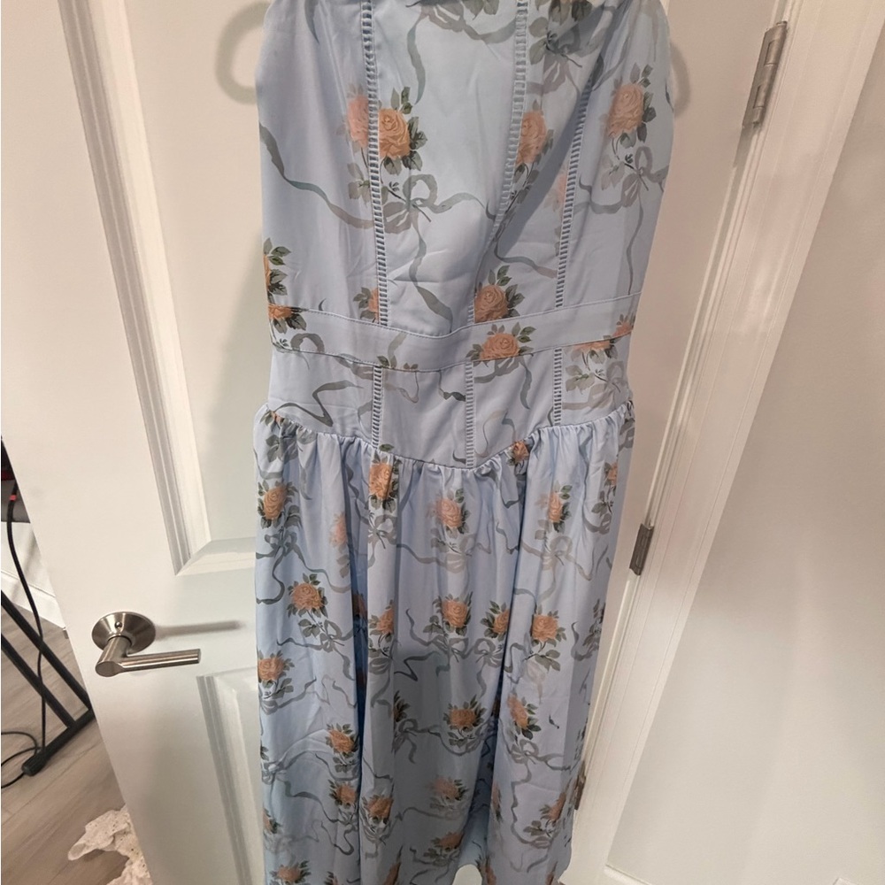 Floral Blue Dress